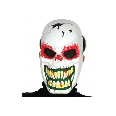 Maska skelet biela halloween