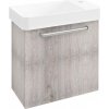 SAPHO LATUS VIII umývadlová skrinka 51x50x28cm, dub Mocca LT080-1212