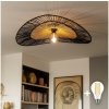 | Brilagi - LED prisadený luster CERIA BOHO 1xE27/40W/230V pr. 80 cm čierna/hnedá/dub | BG3985+EG781093