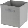 DOCHTMANN Box kallax, úložný box z manšestru, sivý 31x31x31cm