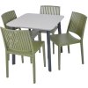 ROJAPLAST Set záhradného nábytku ITALIA BALCONY záhradný stôl 1 + 4 záhradné stoličky BARS
