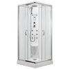 ARTTEC SMARAGD 90 x 90 cm - Parný masážny sprchový box model 9 číre sklo PAN04636