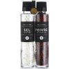 Lie Gourmet Darčeková súprava, hľuzovková soľ a čierne/ružové korenie s mlynčekmi