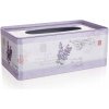 Home Decor Krabička na papierové vreckovky plechová Lavender 24 x 13 x 9,5 cm