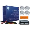 Parkovacie senzory 4ks strieborne-LED displej CP4S