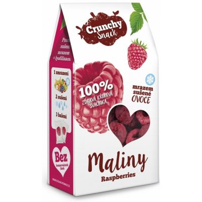 Crunchy snack Mrazom sušené maliny 20g