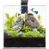 Akva set pico 5l pre beta rybky, krevety, rastlinky s filtrom LED svetlom, podložkou, krytom, číre s