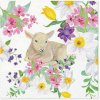 TaT servítky Lamb in Flowers 33x33cm