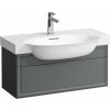 Laufen The New Classic skrinka 77.7x31.6x34.4 cm závesná kúpeľňová skrinka pod umývadlo sivá H4060410856271