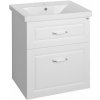 Aqualine FAVOLO umývadlová skrinka 61,5x72,5x44 cm, biela mat