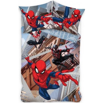 Carbotex obliečky Spiderman motív Cez paralelné svety 100% bavlna 70x90 140x200