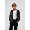 Urban Classics Detské vetrovka - Kids Summer Windbreaker Frontzip Farba: darkcamo, Veľkosť: 170/176