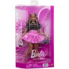 Barbie Deluxe Style módna bábika v čiernom tope a ružovej sukni