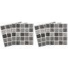 Dimex nálepky na obkladačky - Šedá mozaika 3D efekt - 15 x 15 cm + samolepiace
