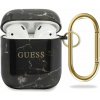 Guess Apple GUACA2TPUMABK Puzdro AirPods čierne/čierne Mramorová kolekcia 55738