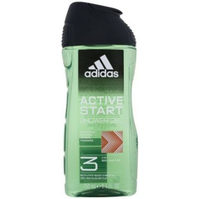 Adidas Active Start Shower Gel 3-In-1 Sprchovací gél 250 ml pre mužov