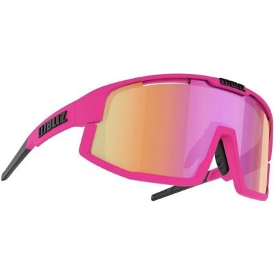 Bliz Vision 52001-43 Matt Neon Pink/Brown w Purple Multi plus Spare Jawbone Black Cyklistické okuliare