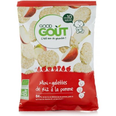 Good Gout BIO mini ryžové koláčiky s jablkami 40 g