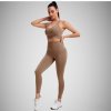 Legínovo Push-up hnedý set Evelyn Veľkosť: M