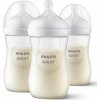 Avent flaša Natural Response 260 ml priehľadná cumlík pre podporu rytmu pitia 1x3 ks