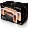 Chlebovka nerez se sadou 3 ks skladovacích nádob Metallic Line Rose Gold Edition