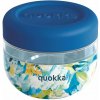 Quokka Bubble Plastová nádoba na jedlo blue Peonies 500 ml