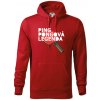 Ping Pongová legenda - Mikina pánska Cape s kapucňou - 3XL ( Červená )