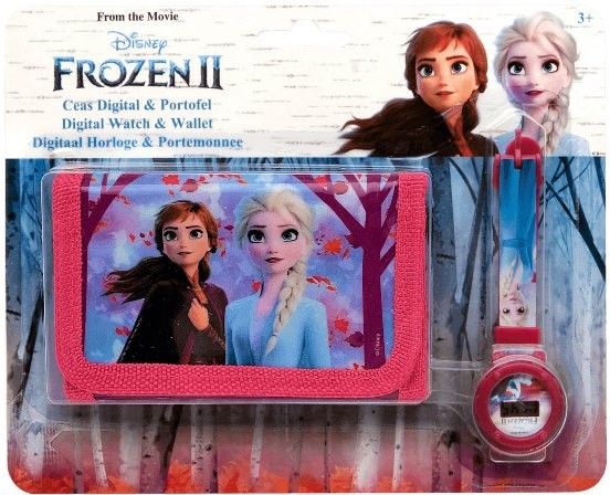 Toycompany Dárkový set hodinky a peňaženka Frozen 2 Ľadové kráľovstvo