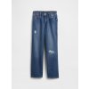 GAP Detské džínsy Distressed Soft relaxed Tmavomodrá 12