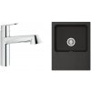 Set kuchynská batéria Grohe Eurodisc Cosmopolitan 32257002, drez Tectonite Franke Orion 1140286441