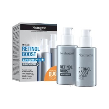 Neutrogena Retinol Boost denný krém SPF 15 50 ml + nočný krém s retinolom 50 ml darčeková sada