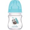 Canpol babies Fľaša so širokým hrdlom EXOTIC ANIMALS 120 ml modrá
