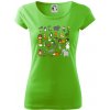 Zvieratká na triku - Dámske tričko Pure - XS ( Apple Green )