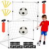 Futbalový set pre deti 2 x bránka s loptou a pumpou, futbalová lopta