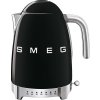 Smeg KLF04BLEU rychlovarná konvice, 1,7 l (7 šálků), 2400 W, styl 50. let, řízení teploty, 7 programů, černá