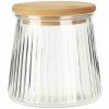 Excellent Houseware Sklenená nádoba na potraviny Ribbed 680ml