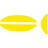 CAMP Ares Stickers neon yellow