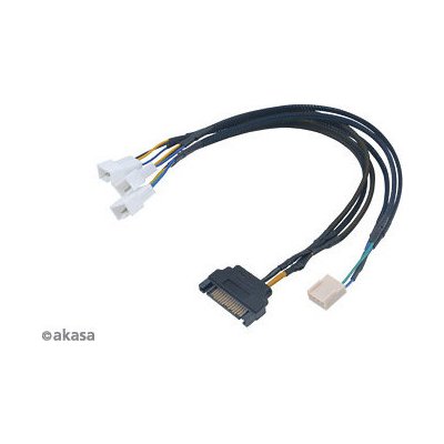 Akasa AK-CBFA06-30 kabel FLEXA FP3S, pro připojení 3 PWM ventilátorů , 30cm