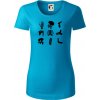 Röntgen - ikony - Dámske tričko z organickej bavlny Origin (GOTS) - 2XL ( Svetlý tyrkys )