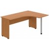 OFFICE PRO s.r.o. HOBIS kancelársky stôl pracovný tvarový, ergo ľavý - GE 60 L, jelša