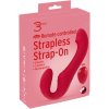 You2Toys Strapless - rádiový pripínací vibrátor (červený)