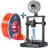 CREALITY 3D Creality Ender-3 V3 KE 3D tlačiareň 500mm/s + 1KG zlatého a červeného 1,75mm hodvábneho PLA vlákna dvojfarebného