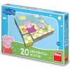 Dino Drevené kocky Peppa Pig: Veselý deň 20 ks