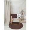 Ourbaby fabric brown sleeping basket 40878-0 hnedá