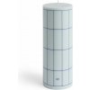 HAY Svíčka Column Candle L Light Blue with Blue Grid Check