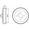 BOSCH Brzdový bubon 0986477199