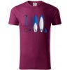Paddleboard set - Tričko z organickej bavlny - M ( Fuchsiová )