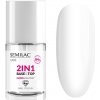 SEMILAC HYBRIDNÝ LAK 2v1 BÁZA a VRCHNÝ LAK BEZFAREBNÝ LESK 7ml