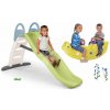 Set šmykľavka s dvojitou vlnou a obojstranná hojdačka Funny Toboggan Life Smoby s vodotryskom dĺžka 200 cm