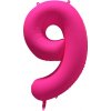 Amscan Fóliový balón narodeninové číslo 9 - Neon ružová 86 cm